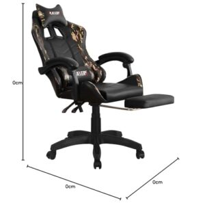 Chaise Gaming Brigros en Simili Cuir Camouflage – Confort Optimal