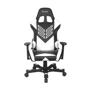 Chaise Gaming Clutch Chairz en Simili Cuir Gris – Large