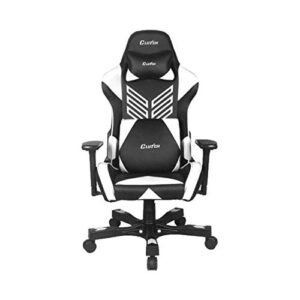 Chaise Gaming Clutch Chairz en Simili Cuir Gris – Large