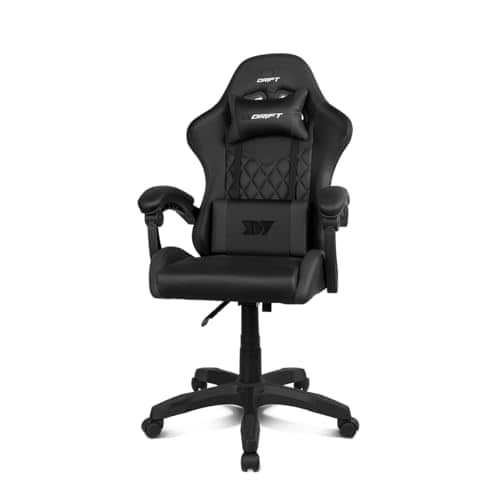 Chaise Gaming DRIFT DR35 – Similicuir, Inclinable, Rembourrée et Réglable Noir