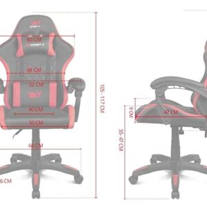 Chaise Gaming DRIFT DR35 – Similicuir, Inclinable, Rembourrée et Réglable Noir