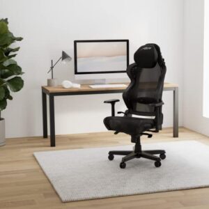 Chaise Gaming DXRacer Air R1S – Maille Noire, Pour Joueurs Jusqu’à 2m