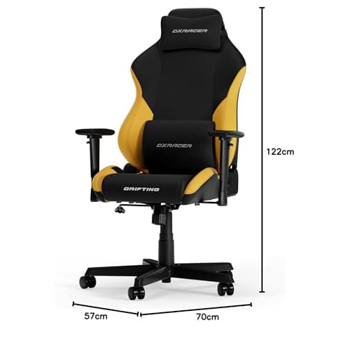 Chaise Gaming DXRacer DRIFTING L Noir & Jaune en Cuir ÉPU