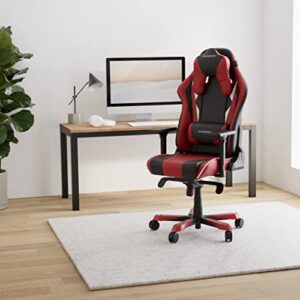 Chaise Gaming DXRacer Sentinel S28 Similicuir Noir, Blanc et Rouge