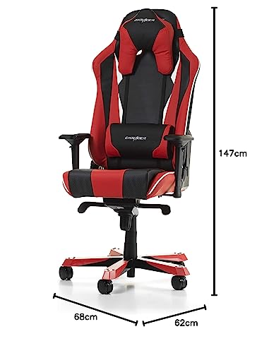 Chaise Gaming DXRacer Sentinel S28 Similicuir Noir, Blanc et Rouge