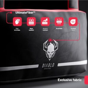 Chaise Gaming Diablo Bager Tissu Gonflable avec Pompe et Accessoires
