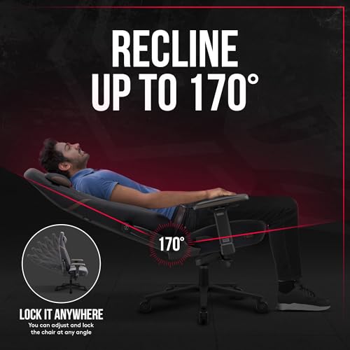 Chaise Gaming Diablo X-Eye 2.0 Tissu Ergonomique avec Appuie-tête et Accoudoirs