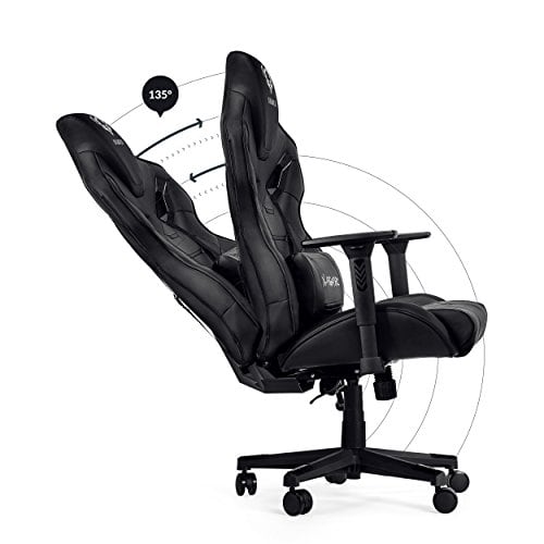 Chaise Gaming Diablo X-Fighter avec Accoudoirs 3D et Coussin Lombaire