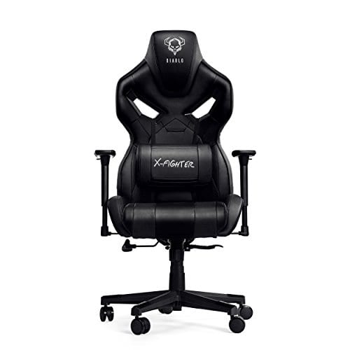 Chaise Gaming Diablo X-Fighter avec Accoudoirs 3D et Coussin Lombaire