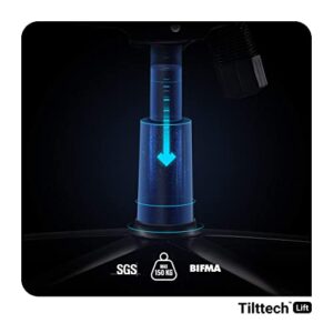 Chaise Gaming Diablo X-Gamer 2.0 Ergonomique Noir avec Coussin Lombaire