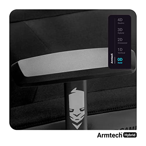 Chaise Gaming Diablo X-Gamer 2.0 Ergonomique Noir avec Coussin Lombaire