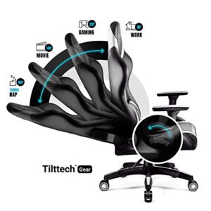 Chaise Gaming Diablo X-Horn Ergonomique Noir-Blanc avec Accoudoirs 3D