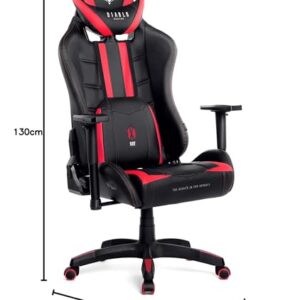 Chaise Gaming Diablo X-Ray Ergonomique Noir-Rouge, Accoudoirs 4D, Inclinaison, 150 kg