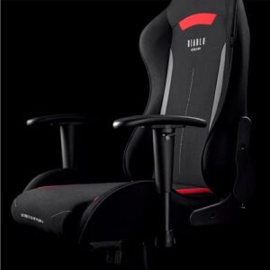 Chaise Gaming Diablo X-Starter Ergonomique Noir avec Accoudoirs Réglables