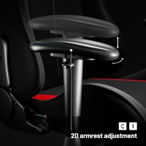 Chaise Gaming Diablo X-Starter Ergonomique Noir avec Accoudoirs Réglables