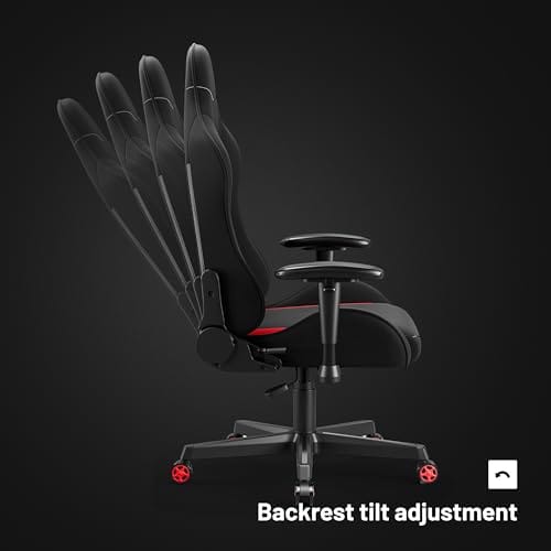 Chaise Gaming Diablo X-Starter Ergonomique Noir avec Accoudoirs Réglables
