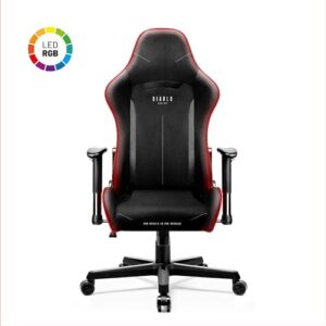 Chaise Gaming Diablo X-Starter Ergonomique Noir avec Accoudoirs Réglables
