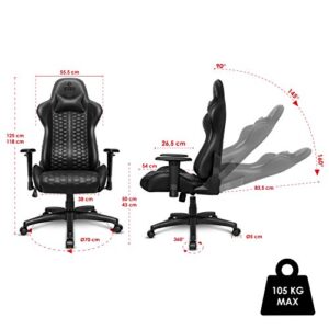 Chaise Gaming EMPIRE GAMING Black Edition – Ergonomique Cuir Véritable