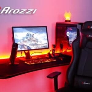 Chaise Gaming Ergonomique Arozzi VERNAZZA avec Support Lombaire et Design Suédois