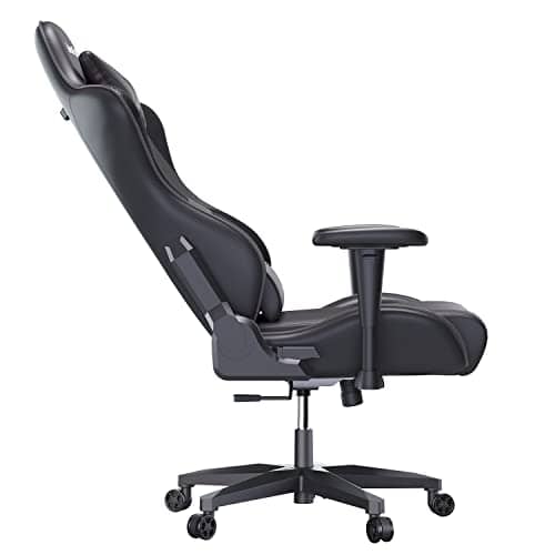 Chaise Gaming Ergonomique AutoFull en Cuir PU, Réglable, Noir
