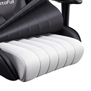 Chaise Gaming Ergonomique AutoFull en Cuir PU, Réglable, Noir