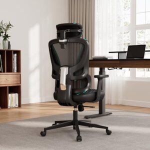 Chaise Gaming Ergonomique Eureka Ergonomic avec Dossier Inclinable et Accoudoirs 3D