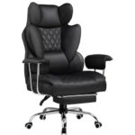 Chaise Gaming Ergonomique GTPLAYER avec Support Lombaire et Repose-Pieds Noir
