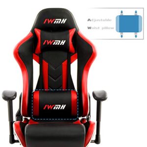 Chaise Gaming Ergonomique Intimate WM Heart avec Repose-Pieds Rouge