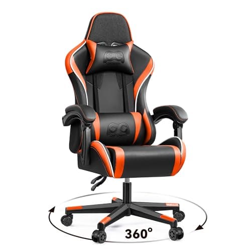 Chaise Gaming Ergonomique OneGame, Réglable en Hauteur, Orange, 150KG