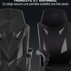 Chaise Gaming Ergonomique Spirit Of Gamer – Tissu Respirant, Inclinable 90°-135°