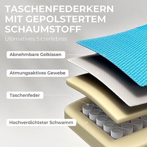 Chaise Gaming Ergonomique avec Repose-Pieds et Massage – Dowinx 150 kg