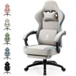 Chaise Gaming Ergonomique avec Repose-Pieds et Massage - Dowinx 150 kg