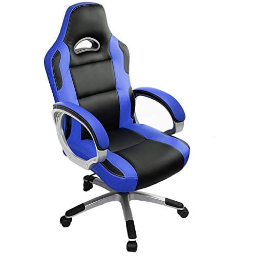 Chaise Gaming IntimaTe WM Heart Ergonomique Bleu, Dossier Inclinable et Réglable