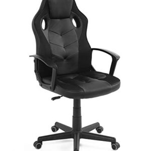 Chaise Gaming KAYELLES E-Sport Racer Junior, Siège Noir Respirant 360°
