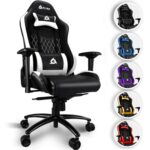 Chaise Gaming KLIM Esports 2024 - Ergonomique, Inclinable, Simili Cuir Blanc