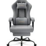 Chaise Gaming Massante WOLTU GS08gr - Ergonomique, Repose-Pieds, Charge 150kg