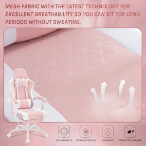 Chaise Gaming Massante WOLTU GS15rsw avec Appui-tête et Repose-Pieds