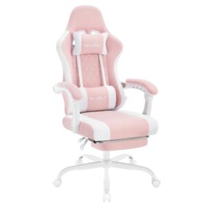 Chaise Gaming Massante WOLTU GS15rsw avec Appui-tête et Repose-Pieds