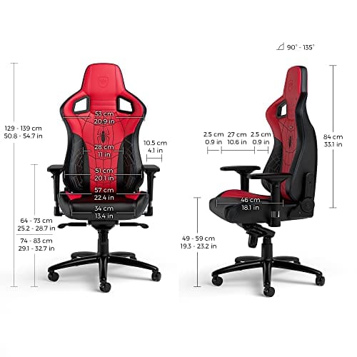 Chaise Gaming Noblechairs Epic Spider-Man – Ergonomique et Support Lombaire