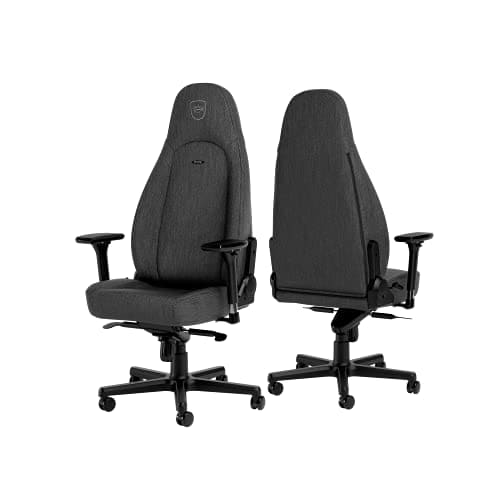 Chaise Gaming Noblechairs Icon TX Ergonomique en Tissu Anthracite – 150 kg