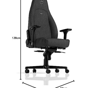 Chaise Gaming Noblechairs Icon TX Ergonomique en Tissu Anthracite – 150 kg