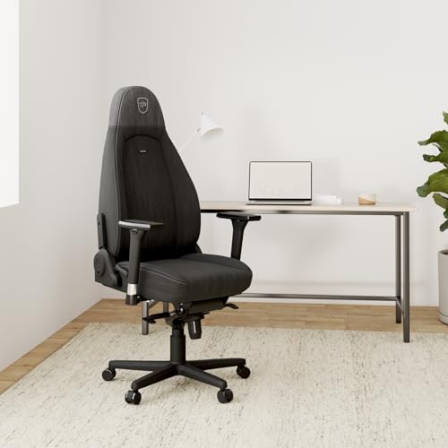 Chaise Gaming Noblechairs Icon TX Ergonomique en Tissu Anthracite – 150 kg