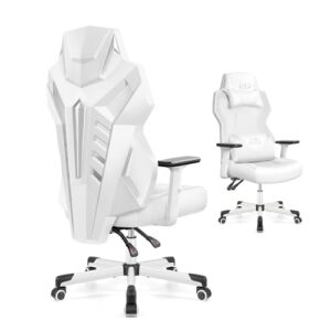 Chaise Gaming OneGame Ergonomique 3D, Dossier Réglable, 150KG, Blanc