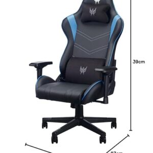 Chaise Gaming Predator : Confort Optimisé avec Coussin Lombaire et Accoudoirs Réglables