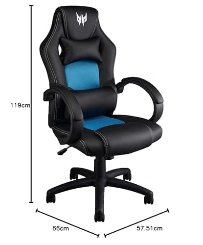 Chaise Gaming Predator Rift Essential avec Accoudoirs Réglables et Dossier 155°