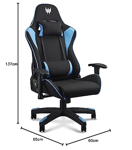 Chaise Gaming Predator Rift Lite avec Coussin Lombaire et Accoudoirs Réglables