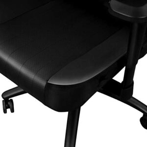 Chaise Gaming REKT Comfort-R Noir Simili Cuir et Velours – Fauteuil Haute Qualité avec Accoudoirs 4D