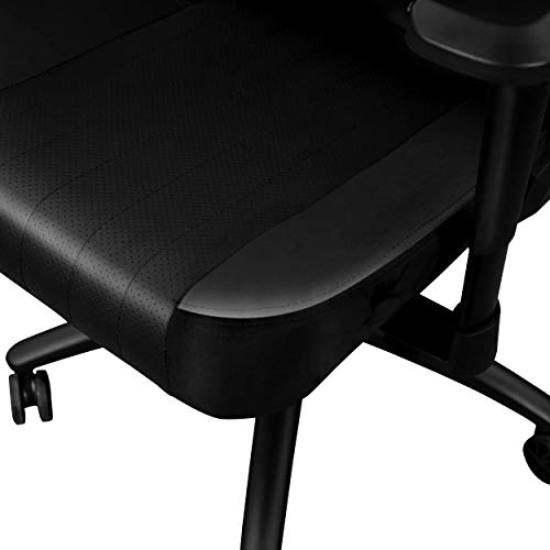 Chaise Gaming REKT Comfort-R Noir Simili Cuir et Velours – Fauteuil Haute Qualité avec Accoudoirs 4D