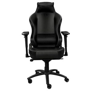 Chaise Gaming REKT Comfort-R Noir Simili Cuir et Velours – Fauteuil Haute Qualité avec Accoudoirs 4D