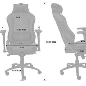 Chaise Gaming REKT Comfort-R Noir Simili Cuir et Velours – Fauteuil Haute Qualité avec Accoudoirs 4D